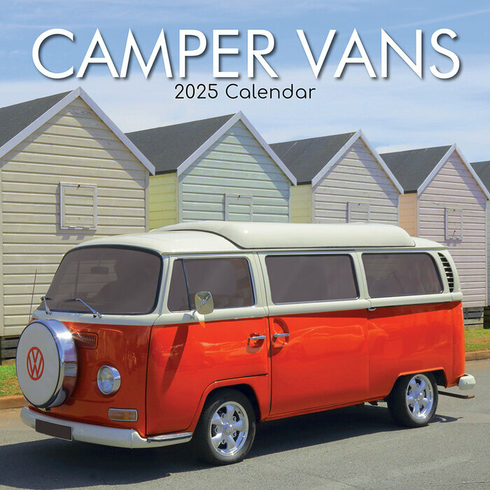 Calendrier Mural 2025 Bus Van Rétro Combi Camper