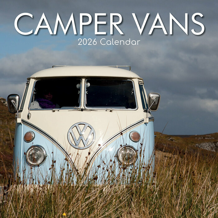 Calendrier Mural 2026 Bus Van Rétro Combi Camper