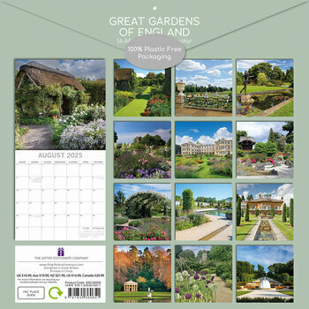 Calendrier 2025 Les Plus Beaux Jardins Anglais