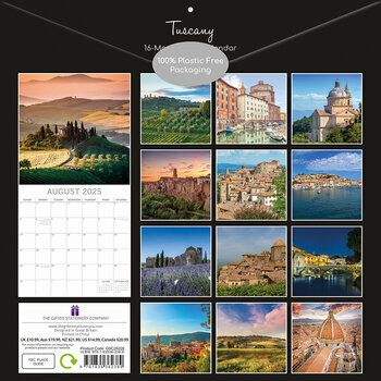 Calendrier 2025 Toscane Italie