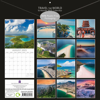 Calendrier 2025 Voyage Autour du Monde Tour