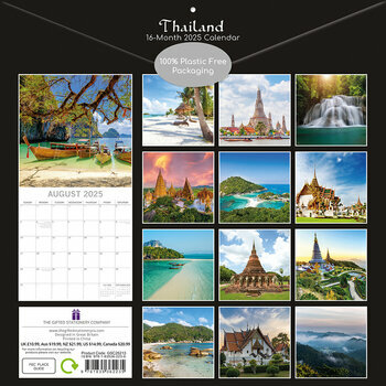 Calendrier 2025 Thaïlande Bangkok Asie