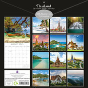 Calendrier Papier 2025 Thalande Bangkok Asie