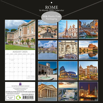 Calendrier 2025 Rome Italie 