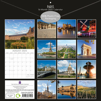 Calendrier 2025 Paris France