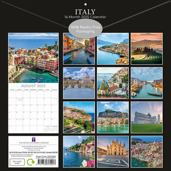 Calendrier 2025 Italie Dolce Vita