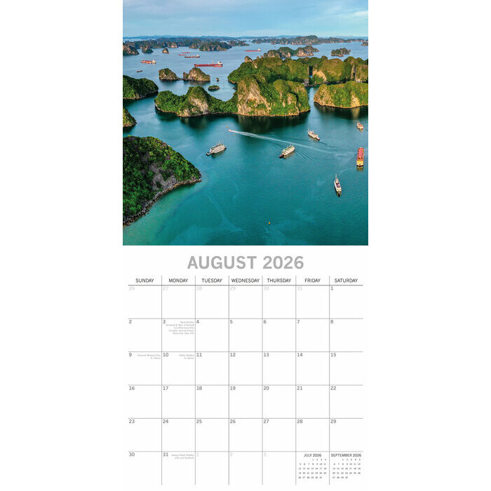 Calendrier papier 2026 Paysages Merveilleux Naturels