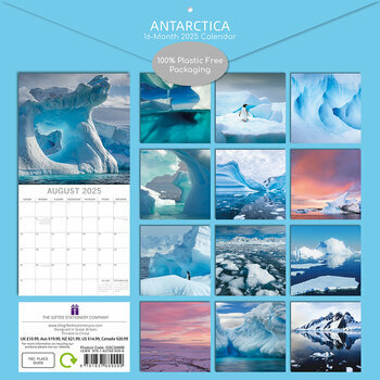 Calendrier 2025 Antarctique Icebergs Polaire