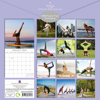 Calendrier 2025 Yoga Postures Zen