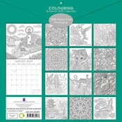 Calendrier Papier 2025  Colorier Coloriage Dtente