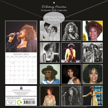 Calendrier 2025 Whitney Houston Star Chanteuse