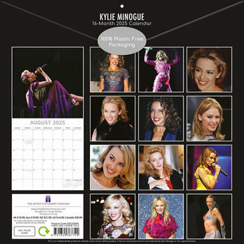 Calendrier 2025 Kylie Minogue Star Chanteuse