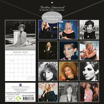 Calendrier 2025 Barbara Streisand Star Chanteuse