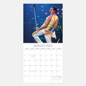 Calendrier groupe 2025 Freddie Mercury Queen Chanteur