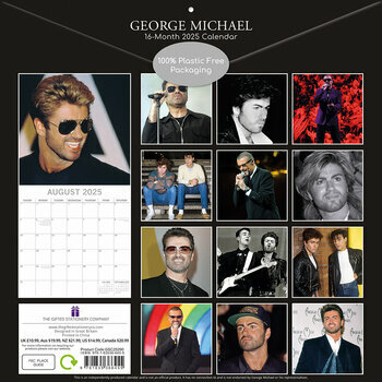 Calendrier 2025 Georges Michael Chanteur