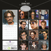 Calendrier Papier 2025 Johnny Depp Chanteur