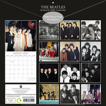 Calendrier 2025 Les Beatles Groupe Anglais