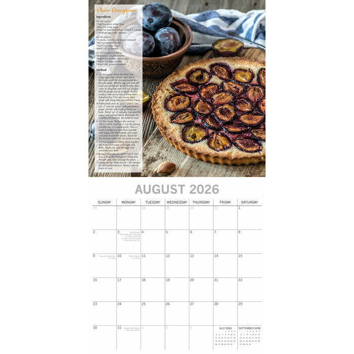 Calendrier 2026 Cuisine du Jardin à la Cuisine