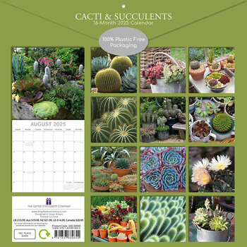 Calendrier 2025 Cactus et Plantes Succulentes