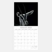 Calendrier Art 2025 Portraits Animaux Sauvages Noir et Blanc