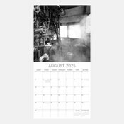 Calendrier Locomotive 2025 Train  Vapeur Noir et Blanc