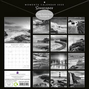 Calendrier Papier 2025 Bord de Mer en Noir et Blanc