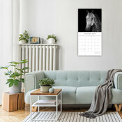 Calendrier 2025 Portraits Chevaux Noir et Blanc