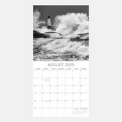 Calendrier Eclair 2025 Nature Dchaine Orage Tempte Noir et Blanc