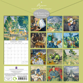 Calendrier 2025 Artiste Paul Cézanne impressionniste