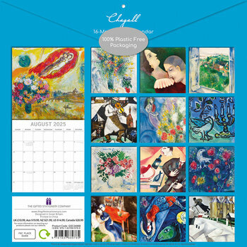 Calendrier 2025 Artiste Marc Chagall Surréalisme