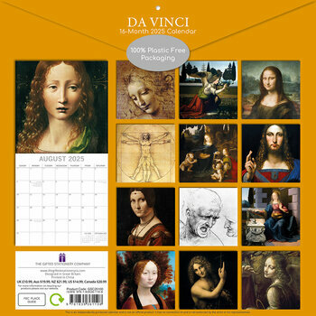 Calendrier 2025 Artiste Léonard De Vinci