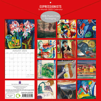 Calendrier 2025 Artistes Mouvement Expressionniste