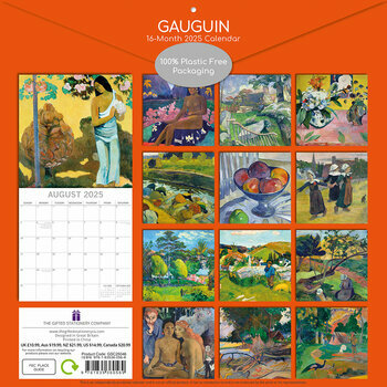 Calendrier 2025 Artiste Paul Gauguin Symbolisme