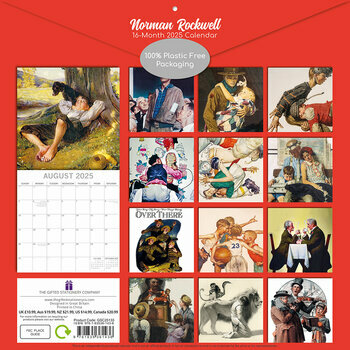 Calendrier 2025 Artiste Norman Rockwell Saturday Evening Post