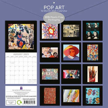 Calendrier 2025 Artistes Mouvement Pop Art 