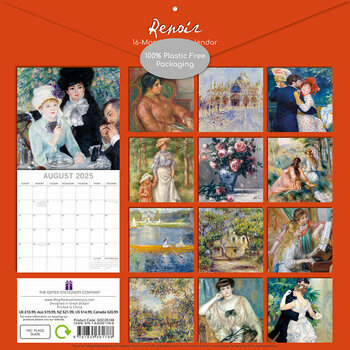 Calendrier 2025 Artiste Auguste Renoir