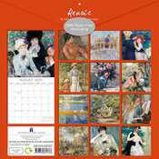 Calendrier Papier 2025 Artiste Auguste Renoir