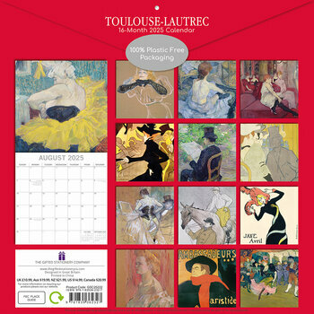 Calendrier 2025 Artiste Henri Toulouse Lautrec