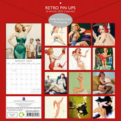 Calendrier Papier 2025 Pin up Rtro Vintage