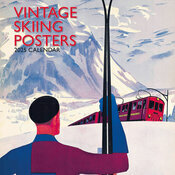 Calendrier Mural 2025 Affiches Ski Rétro Vintage
