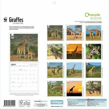 Calendrier 2025 Girafe Safari WWF