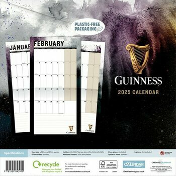 Calendrier 2025 Bière Irlandaise Guinness 