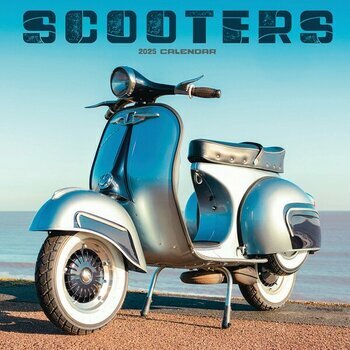 Calendrier 2025 Scooters Vintage Rétro