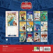 Calendrier Papier 2025 Affiches Disney Vintage