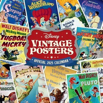 Calendrier 2025 Affiches Disney Vintage