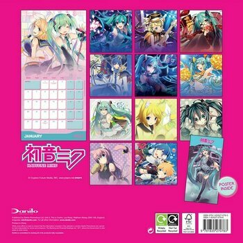 Calendrier 2025 Chanteuse Virtuelle Hatsune Miku