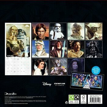 Calendrier 2025 Star Wars Classique Retro