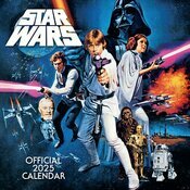 Calendrier Mural 2025 Star Wars Classique Retro