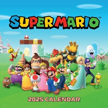 Calendrier 2025 Super Mario Jeux Vidéo