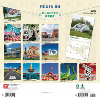 Calendrier 2025 Route 66 Mythique Etats-Unis